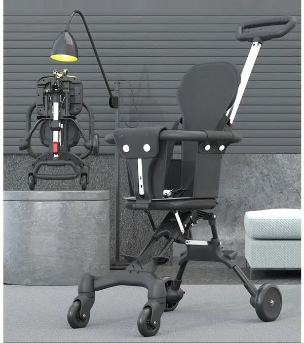 Mamasuzi Foldable 4-Wheel Baby Stroller