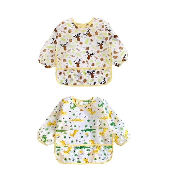 Waterproof, Soft & Adjustable Feeding Bibs for Newborns