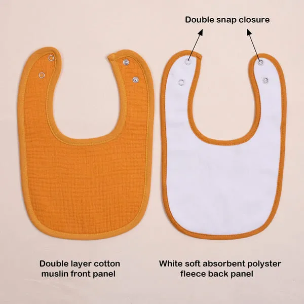 MamaSuzi 4-Layer Ultra-Soft Cotton Bibs