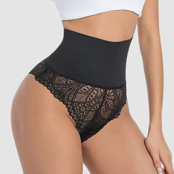 Firm Control Satin Lace Tummy Shaper for Women