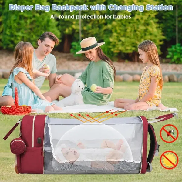 All-In-One Pro Diaper Bag Backpack