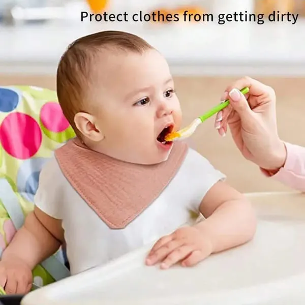 Dapper Drool 6-Piece Baby Triangle Scarf Bib Set