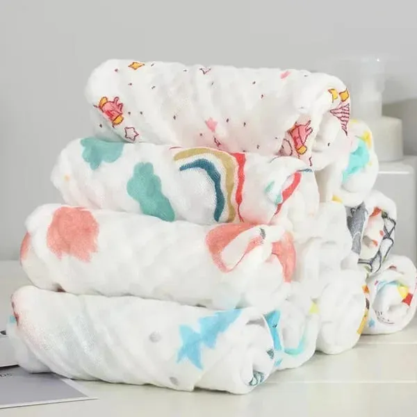 Multi-Purpose Face Cloths, Burp Cloths & Washcloths for Newborns