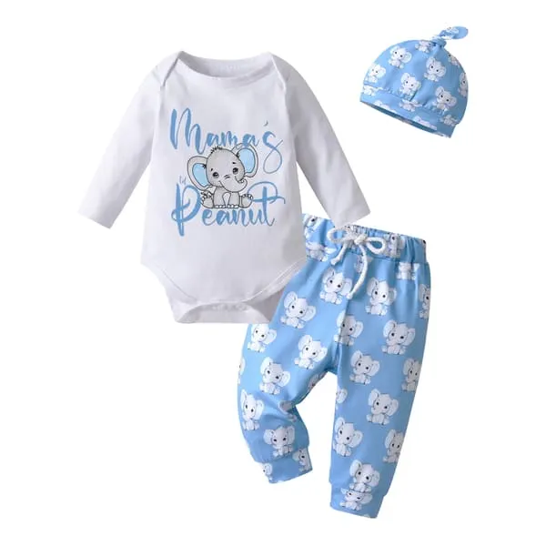Little Elephant Newborn Baby Boy Clothes